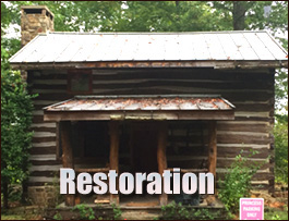 Historic Log Cabin Restoration  Salley,  South Carolina
